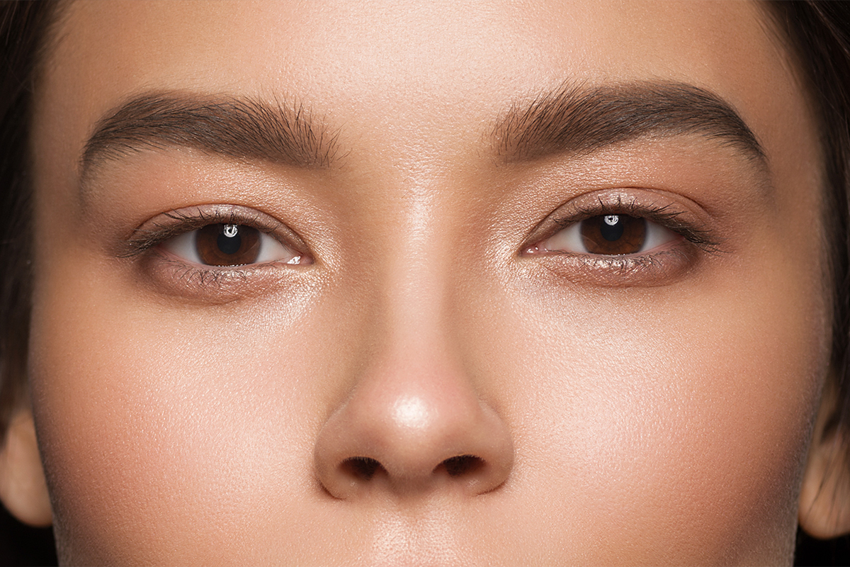 Close-up of balanced nose shape after revision rhinoplasty improving appearance and breathing