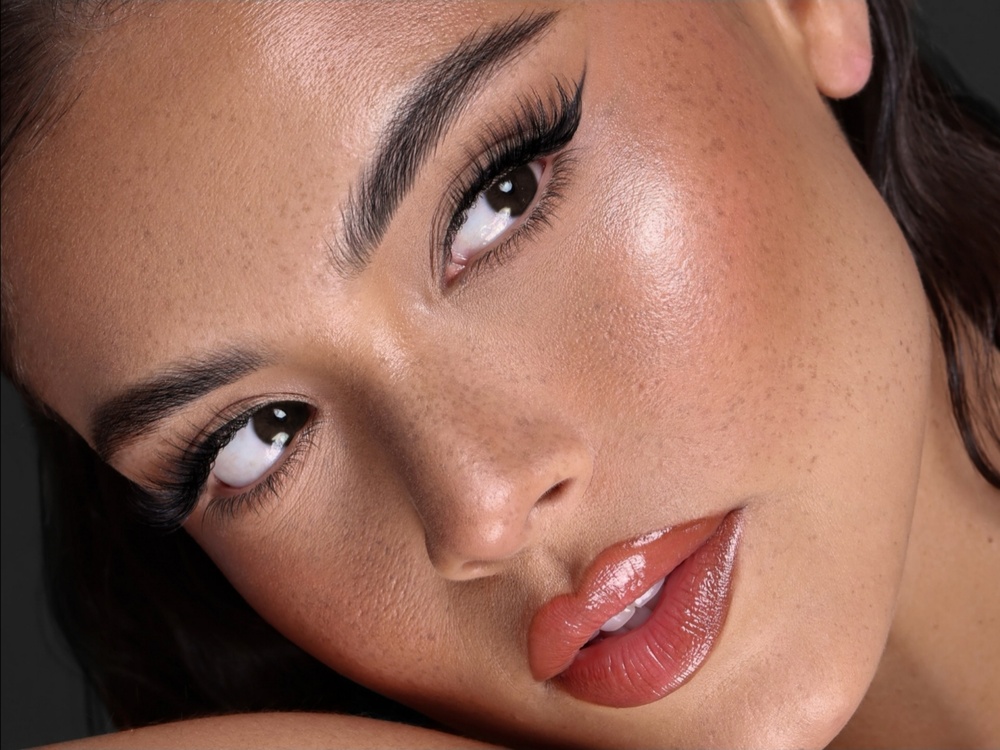 Close-up glowing skin beside PRP benefits explaining collagen growth factors and improved circulation.