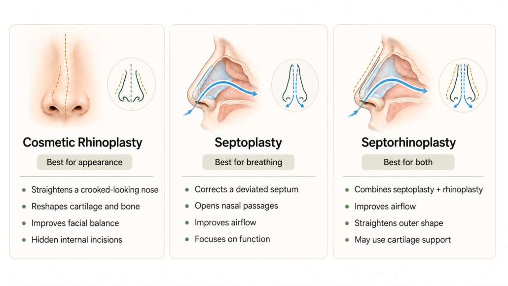 Treatment Options for a crooked nose